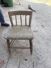 Sedia antica rustica