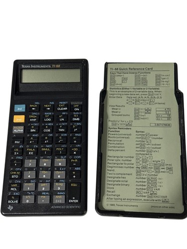 Texas instruments 68 - instruments, ti-68