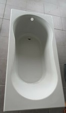 VASCA 150X70  GUSCIO VETRORESINA BIANCA DA INCASSO AQUA BLU BLEU 