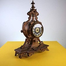 orologio da camino vintage in bronzo