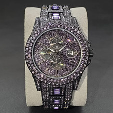 Orologio da uomo hip hop di