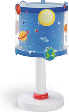 Lampada Da Tavolo O Comodino per Bambini Planets Pianeti Sistema Solare Blu 4134