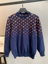 maglione girocollo blu invernale pullover maglione lana