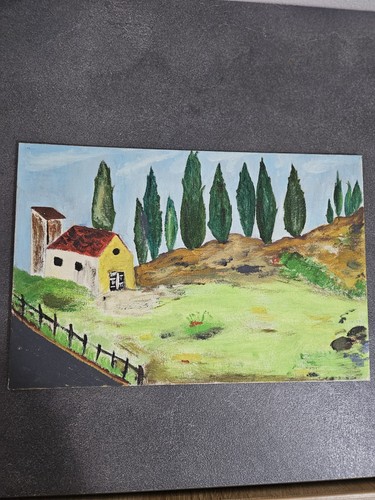 Quadro dipinto olio - , su