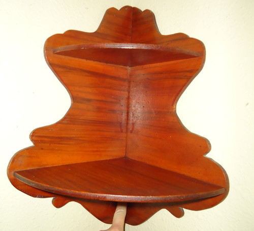 Mensola angolare rustica legno