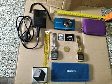 Lotto Misto Macchina Fotografica Canon 2 Orologi Casio A 178W Tutto Come Da Foto