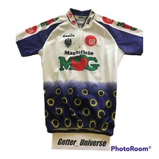 RARISSIMA MAGLIA CICLISMO BIANCHI MG MAGLIFICIO ANNI 90' VINTAGE TG 5 GIRO D'ITA