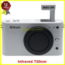 Nikon 1 J1 body white fotocamera con modifica infrarosso 720nm sul sensore