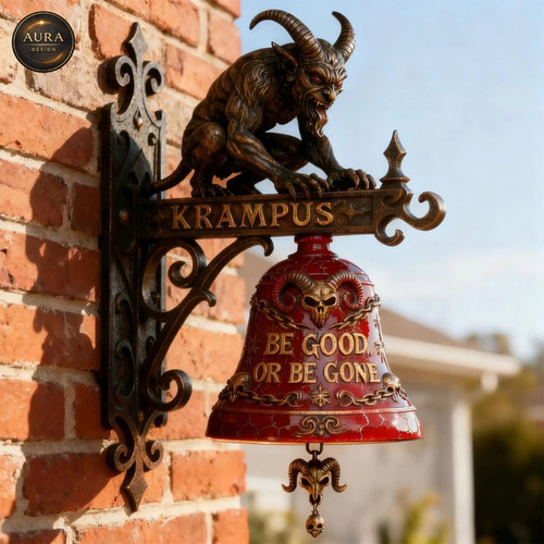 Campanello decorativo krampus - campanello,