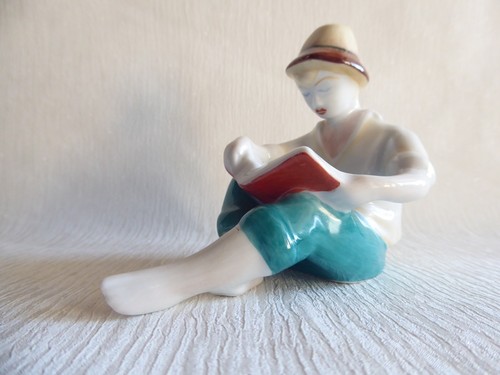 Figurina porcellana giovane - figurina, "giovane