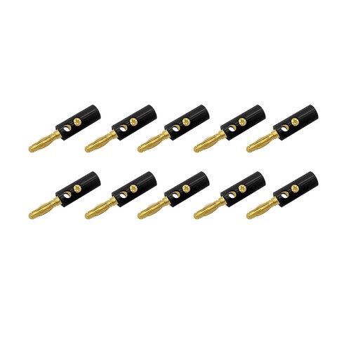 Connettore banana nero - x,