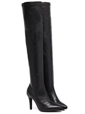 stivali  nero ginocchio coscia