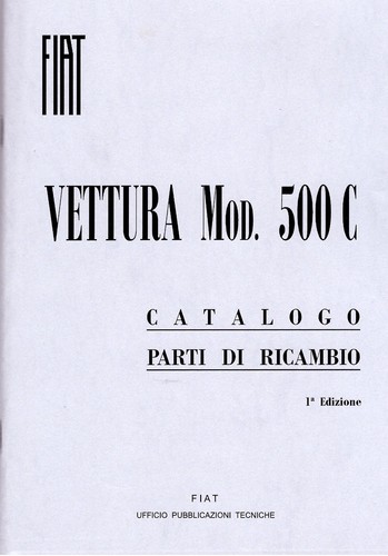 Fiat topolino parti - parti, di