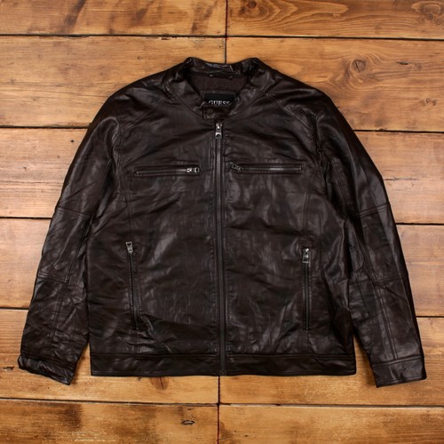 Giacca ecopelle guess 2xl - ecopelle, uomo