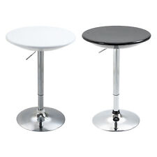 HOMCOM Tavolino da Bar Rotondo Altezza Regolabile Piano Girevole e Base Acciaio