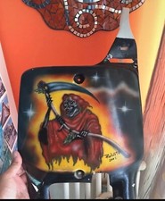 mascherina aerografata per moto da cross