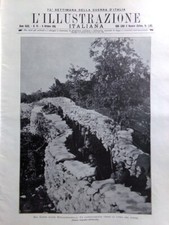 L'illustrazione Italiana 8 Ottobre 1916 WW1 Leda D'Annunzio Gorizia Barzini Arti