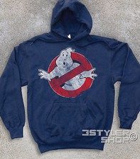 FELPA unisex logo antichizzato Acchiappafantasmi fantasma ghost New York film