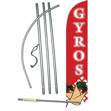 Gyros Flag with Flag Pole and