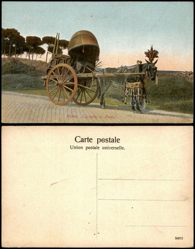 Cartolina roma carretto - cartolina,