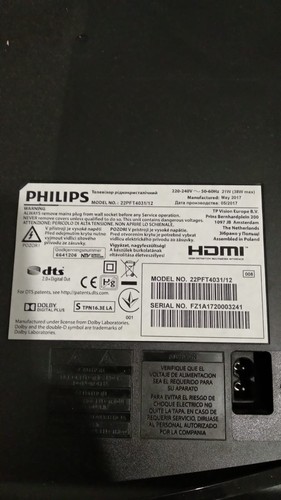 Philips 22pft4031 12 - tv,