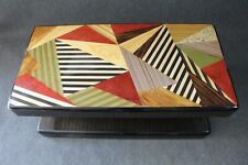 TAVOLINO ANNI 60 MODERNARIATO IN LEGNO INTARSIATO.