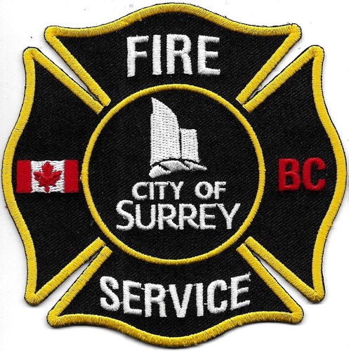 Canada fire dept patch - canada, surrey