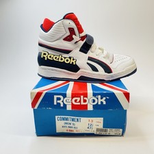 Scarpe Reebok Commitment vintage originali anni 80 mai indossate uomo 13 rare da collezione