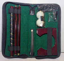 Set Golf 3 Pezzi Portatile Pieghevole Pratica Putter con Custodia per Ufficio Viaggio