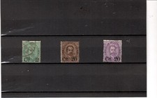 REGNO 1890-SERIE COMPLETA N° 56-58 SASSONE-QUOTAZIONE =200-SPEDIZIONE GRATUITA