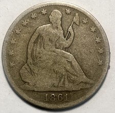 1861-O Seduto Liberty Mezzo