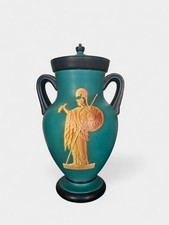 Vaso con coperchio in ceramica Art Déco – Vibi Torino, anni ’30