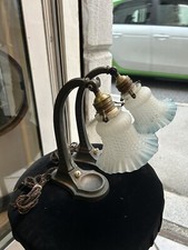 COPPIA DI ANTICHE LAMPADE DA COMODINO PRIMO 900 ART NOUVEAU MODERNISTA LAMPS