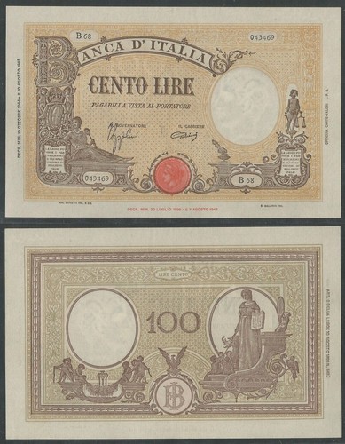 Repubblica sociale 100 lire - repubblica,