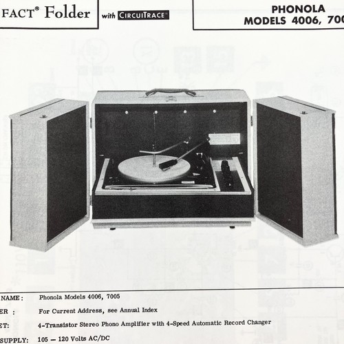 Giradischi phonola 1966 4006 - giradischi,