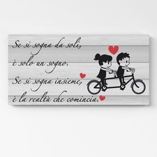 Quadro moderno frase romantica