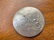 ZENITH medaglia vintage – pubblicitaria epoca ca. 1910 con retro specchio molato