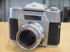 Agfa Ambiflex fotocamera reflex 35 mm e Solinar 50 mm F2.8. Stock n. u18922