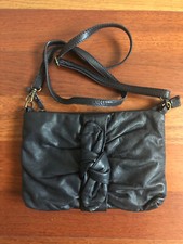 Kew borsa tracolla small in pelle fiocco vacchetta nero usato like new RN 112071