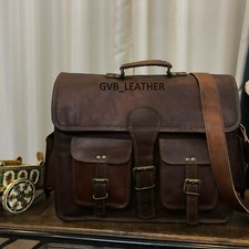 Valigia da ufficio in pelle XLarge da 18" borsa per laptop borsa messenger da...