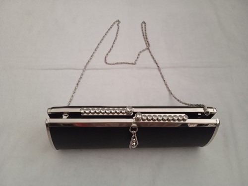 Pochette cerimonia nera con - da,