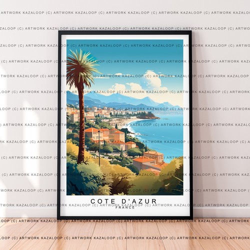 Stampa illustrazione costa - stampa,