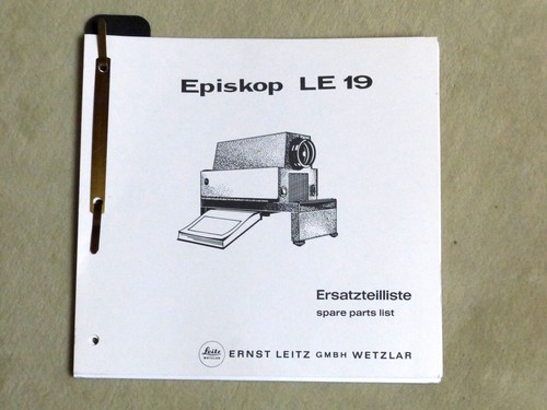 Leitz leica episkop le19 - leitz, lista