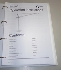 Operazione Istruzioni Potain