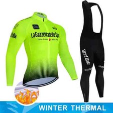 Completo ciclismo Invernale Giro d'Italia tuta Felpato Termico ciclista GEL
