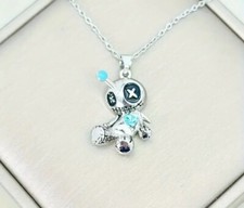 Collana bambola nuova blu