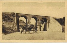 Cartolina ill. CHEREN Ponte ferroviario. ASMARA Posta Aerea 21.12.36 su cent. 20