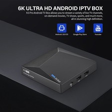 K3 Pro 6K UHD Android Smart TV Box LIVE Streamer WIFI-6 Bluetooth Media Player
