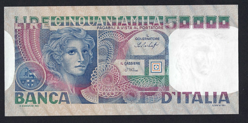 Repubblica italiana 50000 - italiana, lire