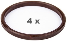 4 anelli di centraggio per cerchi in lega da 72,20 mm a 64,10 mm in plastica ...